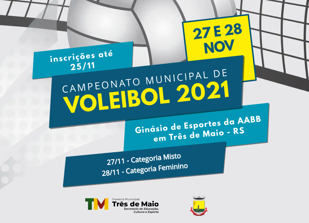 CAMPEONATO MUNICIPAL DE VOLEIBOL OCORRE NA PRÓXIMA SEMANA